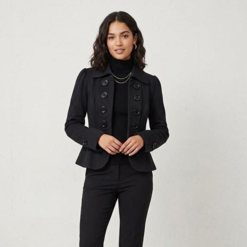 Candie's Black Double Breasted Military Blazer Jacket NWT - Size XL